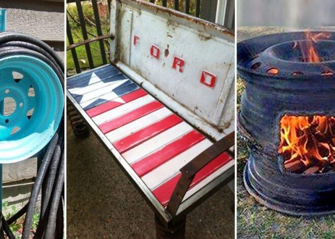 Upcycling Auto Parts for Home & Garden Decor