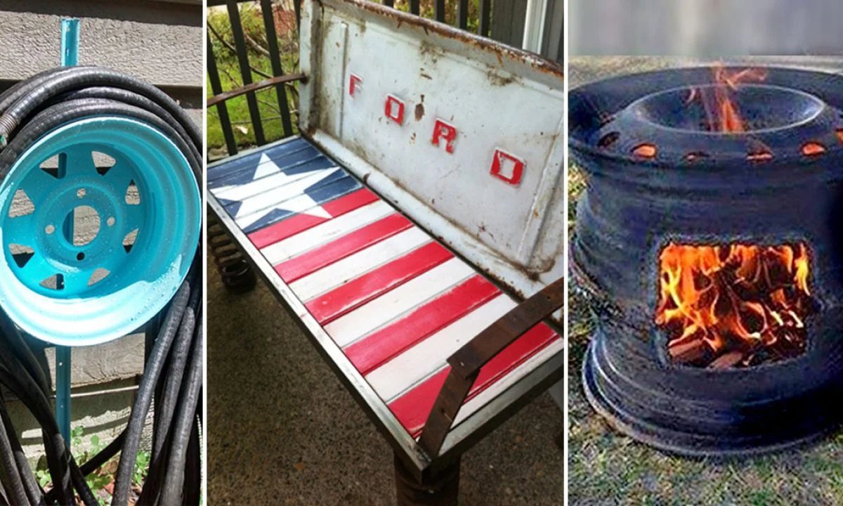 Upcycling Auto Parts for Home & Garden Decor